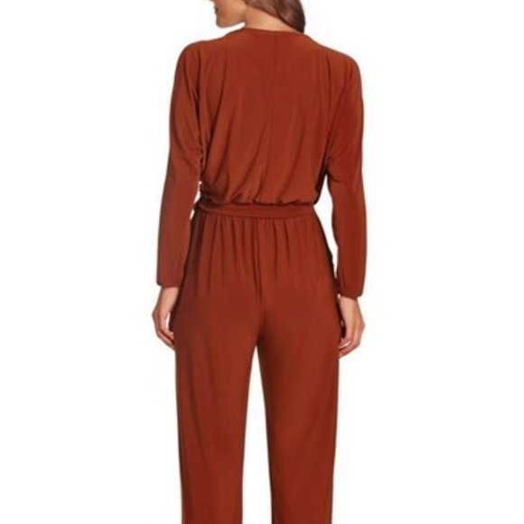 Boston Proper Cold Shoulder Surplice Jumpsuit - Size S - Picture 4 of 11